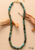 Boho Necklace, Apatite Lariat Chokers Necklace